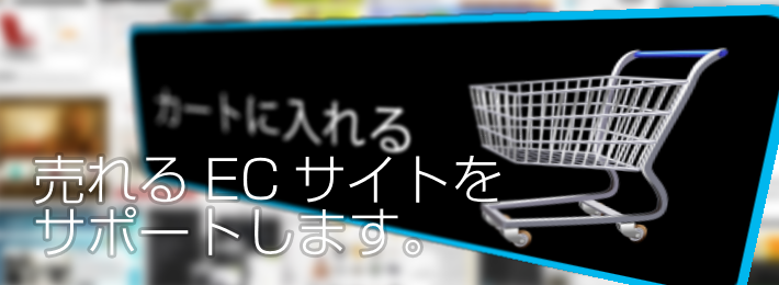 売れるECサイトをサポートします