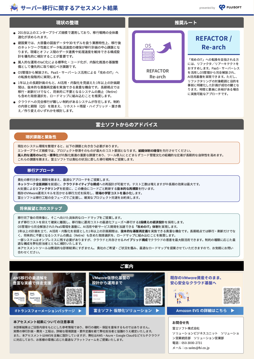 アセスメント結果サンプル