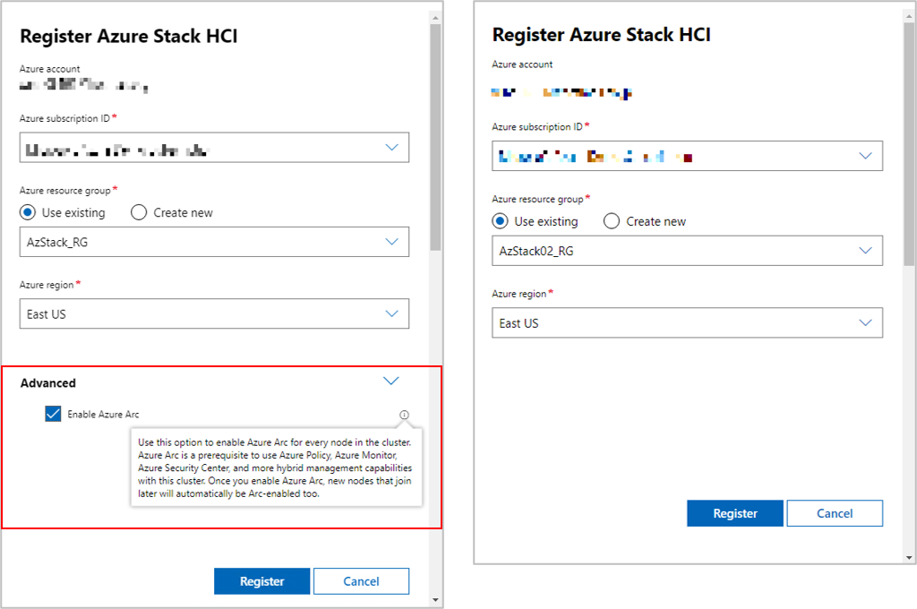 Azure Stack HCI Ver.21H2の登録