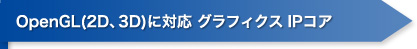OpenGL(2D、3D)に対応 グラフィクス IPコア