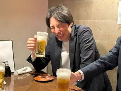 ビールがうまい