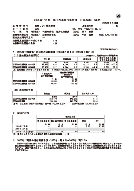 決算短信