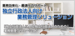 独立行政法人向け業務管理ソリューション