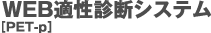 WEB適性診断システム[PET -p]