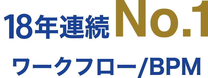 18年連続No.1ワークフロー/BPM