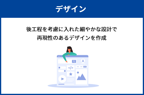 デザイン 後工程を考慮に入れた細やかな設計で 再現性のあるデザインを作成